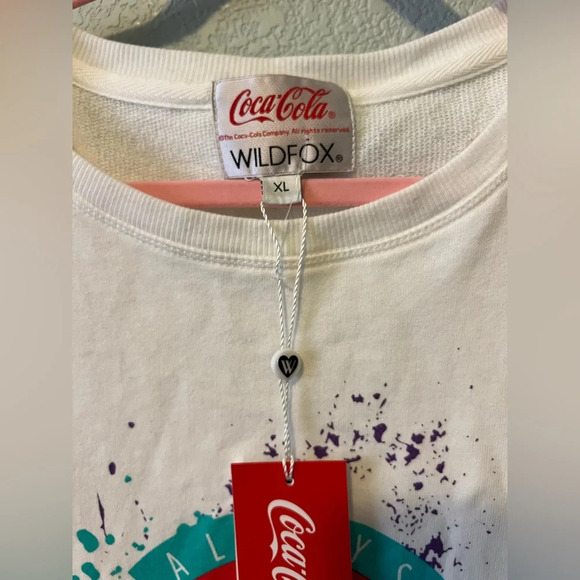 NWT Wildfox x Coke size XL Sweater - Picture 2 of 4
